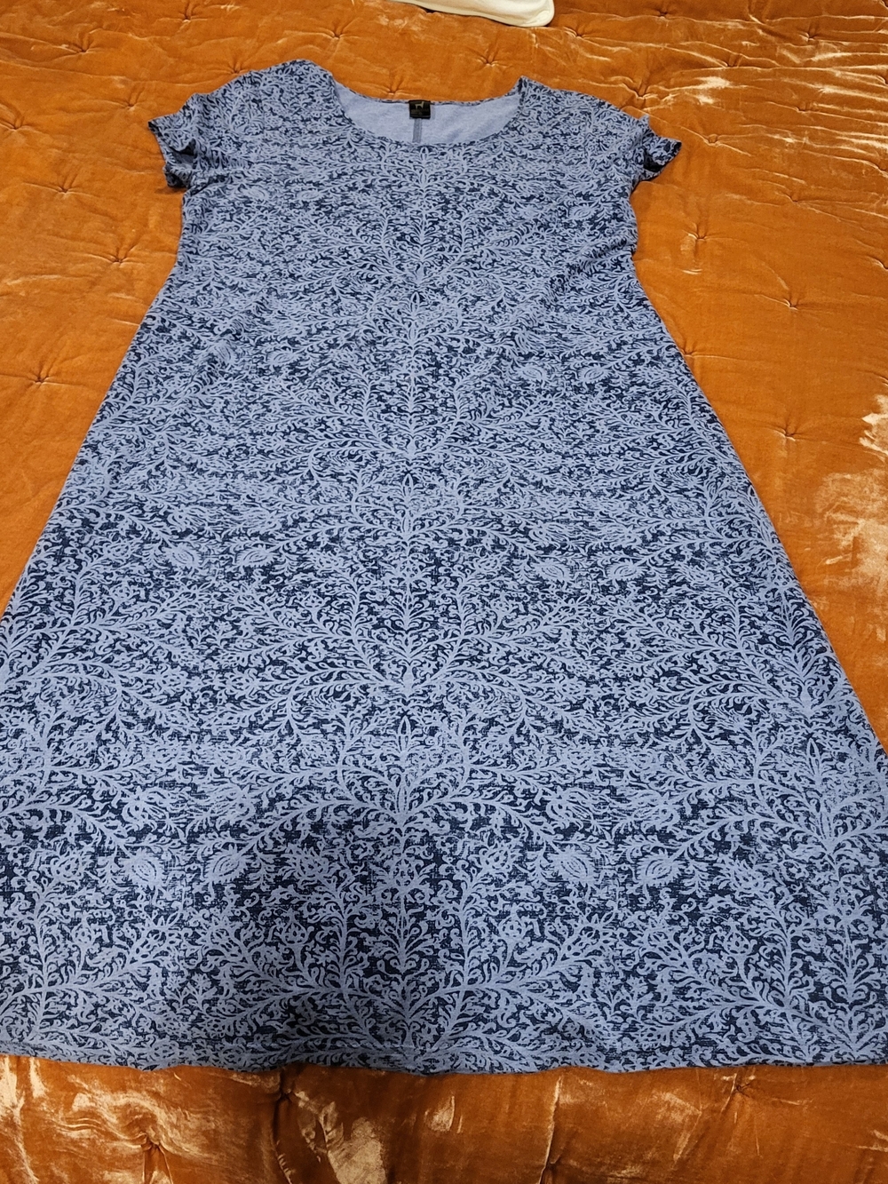 Peruvian Connection Blue Patterned Maxi Dress - Picture 3 of 7